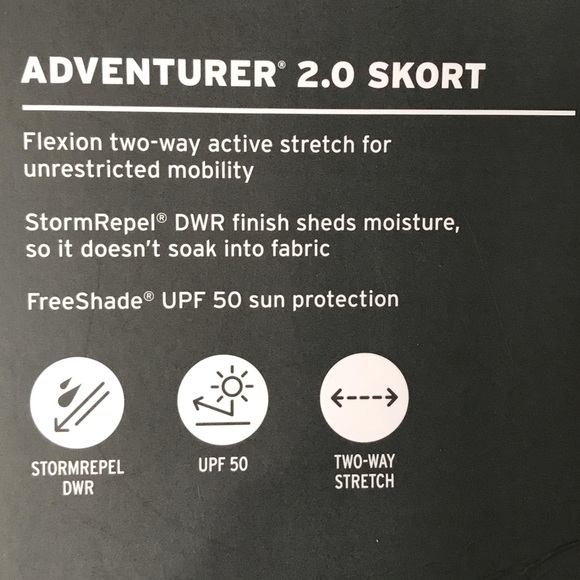 New Eddie Bauer Adventurer 2.0 Skort Grey size 10 - Picture 5 of 5